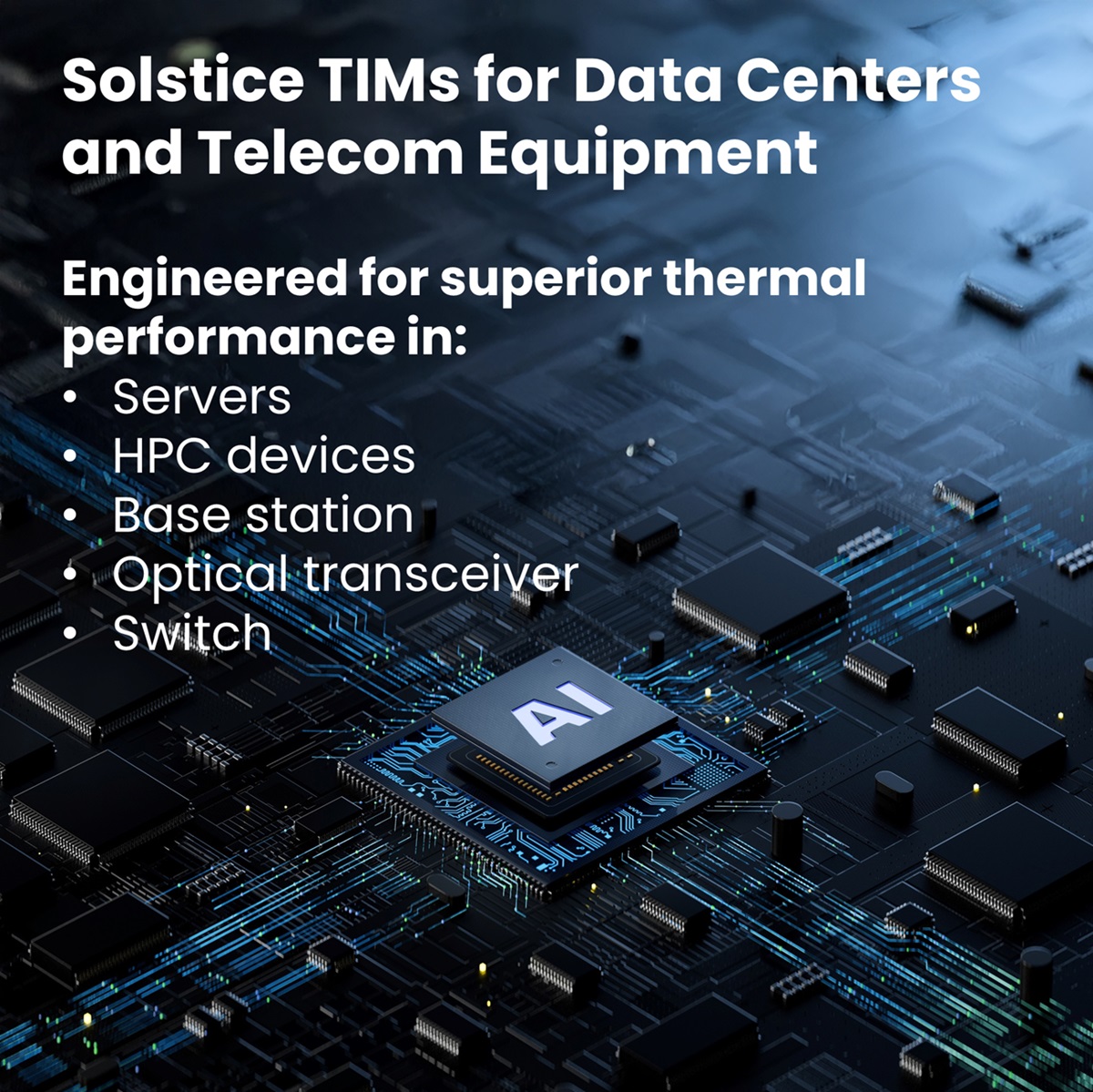 HPC, Data Centers and Telecom Equipment
